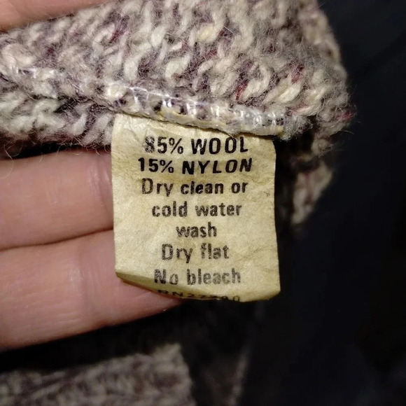 Kline's Traditional Mens Shop‎ Sweater Oat Brown Wool Cozy Warm Winter Granola - Picture 4 of 6